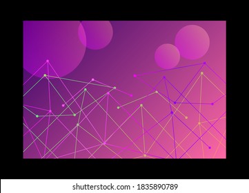 Resumen de la innovación tecnológica con líneas y puntos conectados. futurista - volantes - banners - fondos - web. titular