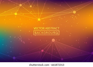  Abstract technological pattern, vector illustration. Color Technology Background. 