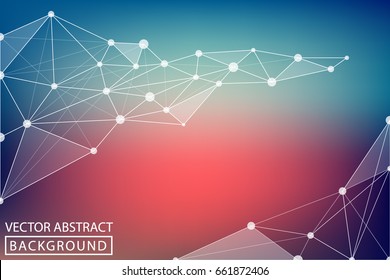 Abstract technological pattern, vector illustration. Color Technology Background. 