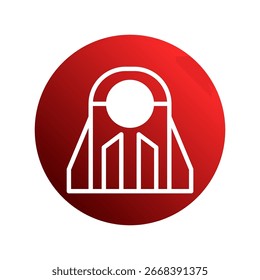Diseño Abstractas de símbolos tecnológicos para un concepto innovador con círculo degradado e ilustración o icono de Formas geométricas