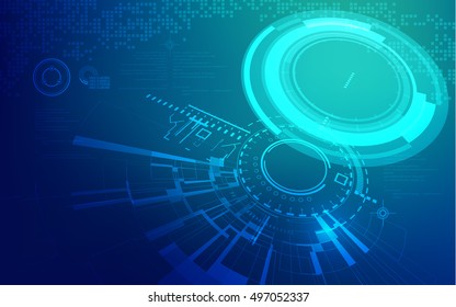 abstract technology backdrop, futuristic backdrop, colorful digital background, 3D technology interface