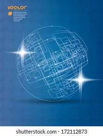 Abstract technology background