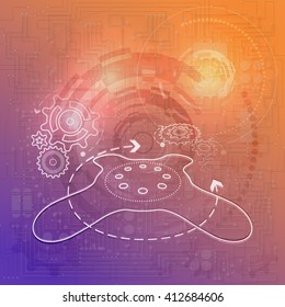 Abstract technology background