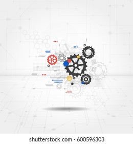 Abstract Technology Background