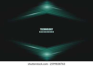 Abstract technology background with arrows. Vector illustration.