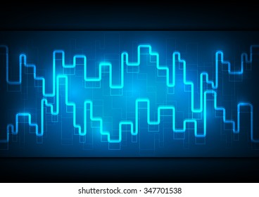 Abstract technology background. Beautiful colors