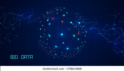 Abstract technology background. Big data for future technology. Artificial intelligence data research. Digital innovation concept for your design