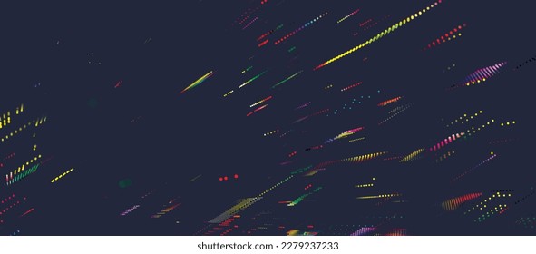 Abstract technology background. Big data digital code. Futuristic dots background. Science background. 3d rendering. Technology background vector.