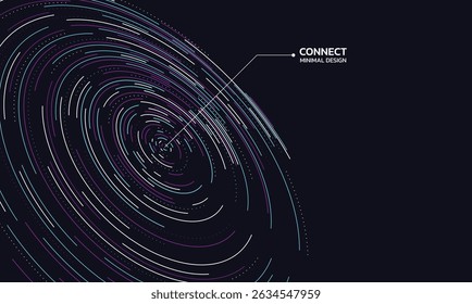 Abstract technology background with Big data. Internet connection, abstract sense of science and technology analytics concept graphic design. Vector illustration
