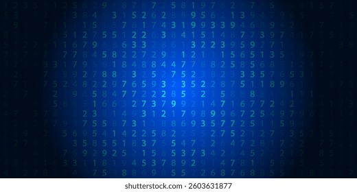Abstract Technology Background with Binary Code vector illustration