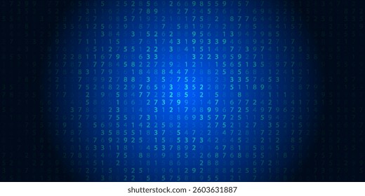 Abstract Technology Background with Binary Code vector illustration