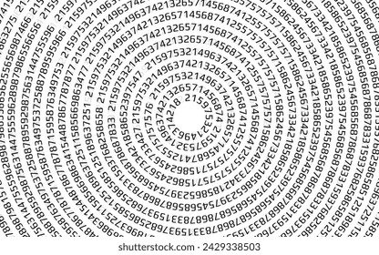 Abstract technology background with binary computer code. Digital Matrix. Vector illustration