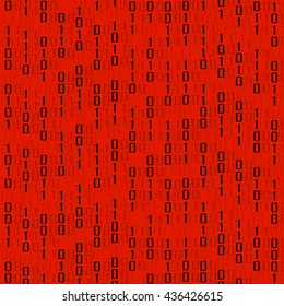 Abstract technology background with binary computer code, vector illustration