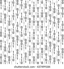 Abstract technology background with binary computer code, vector illustration