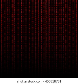 Abstract technology background. Binary Computer Code.