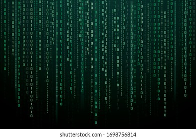 Abstract Technology Background. binary data and streaming binary code background. vector illustration EPS10