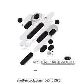 Abstract technology background black & white. simple vector illustration. Perfectly suited for the artwork, printing and web design