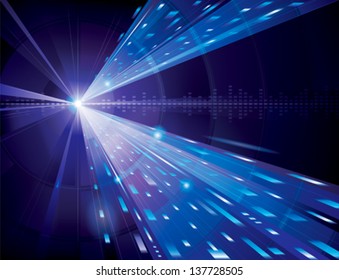 Abstract technology background in blue.