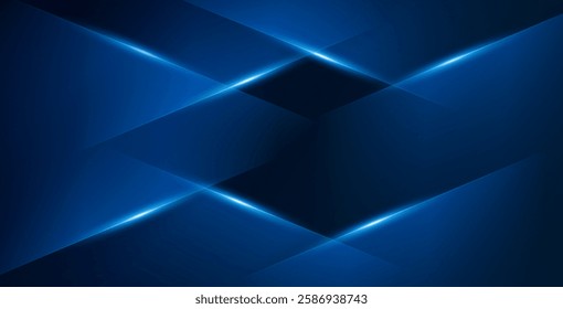 Abstract technology background with a blue and black luxury design, featuring sleek innovation elements, perfect for modern digital and futuristic projects.