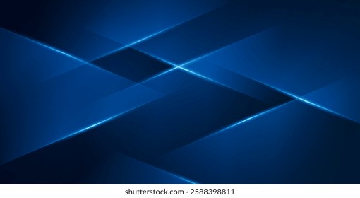 Abstract technology background with a blue and black luxury design, featuring sleek innovation elements, perfect for modern digital and futuristic projects.