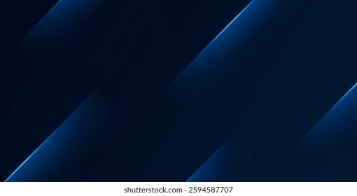 Abstract technology background with a blue and black luxury design, featuring sleek innovation elements, perfect for modern digital and futuristic projects.