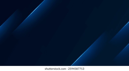 Abstract technology background with a blue and black luxury design, featuring sleek innovation elements, perfect for modern digital and futuristic projects.
