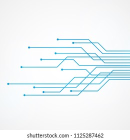 Abstract Technology Background , blue circuit board 