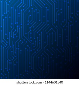 Abstract Technology Background , Blue circuit board pattern