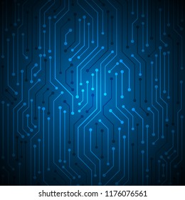 Abstract Technology Background , blue circuit board pattern