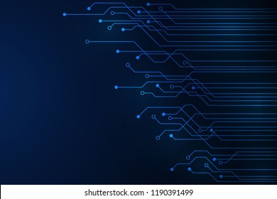 Abstract Technology Background , blue circuit board pattern