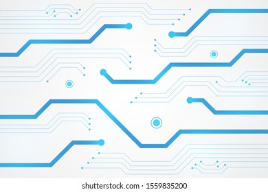 Abstract Technology Background , blue circuit board pattern