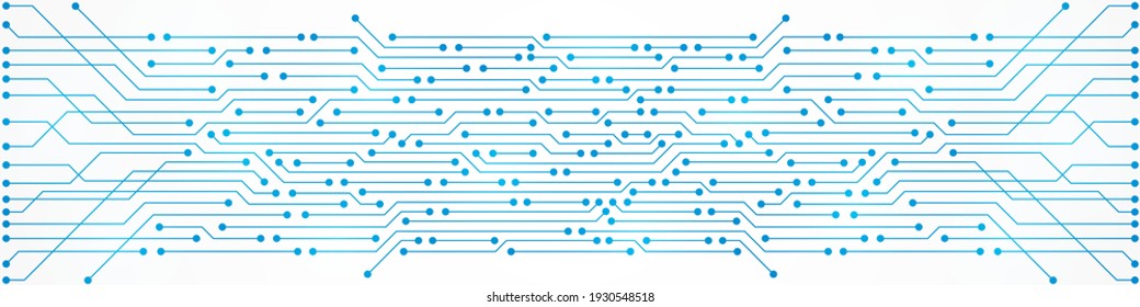 Abstrakte Technologie, Hintergrund, blaues Leiterplattenmuster, Mikrochip, Stromleitung