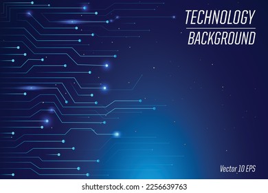 Resumen Tecnología Fondo , patrón de placa de circuito azul