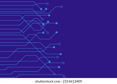 Abstract Technology Background , blue circuit board pattern