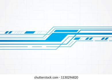 Abstract Technology Background , Blue digital circuit board