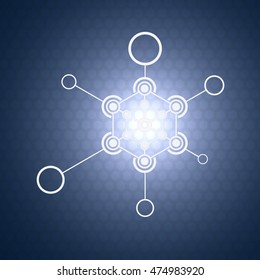 Abstract technology background , blue illustration