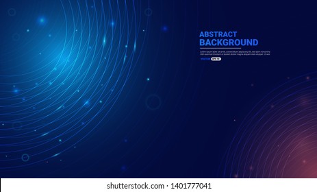 Abstract technology background with bule light effect. digital future technology concept. vector illustration.