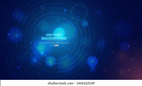 Abstract technology background with bule light effect. digital future technology concept. vector illustration.