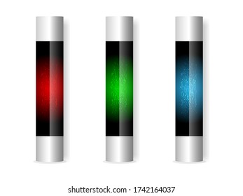 abstract technology background in capsule vector illustration