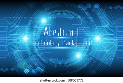 Abstract technology background Circle and arrow communication concept