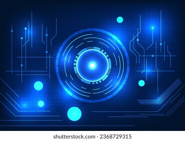 Abstract technology background Technology circle connected to the circuit It refers to smart technology that plays a role in allowing people to access information, communication,international contacts