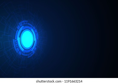 Abstract Technology Background , Circle digital , circuit board