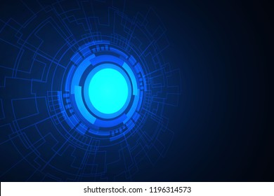 Abstract Technology Background , Circle digital , circuit board