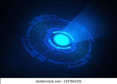 Abstract Technology Background , Circle digital , circuit board