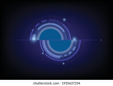 Abstract technology background circle digital hi-tech technology design. concept innovation. vector illustration. 