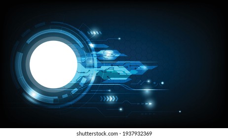 Abstract technology background circle digital hi-tech technology design. concept innovation. vector illustration. 