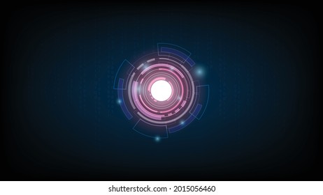 Abstract technology background circle digital hi-tech technology design. concept innovation. vector illustration. 