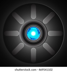 abstract technology background, circle energy futuristic concept. vector illustration.