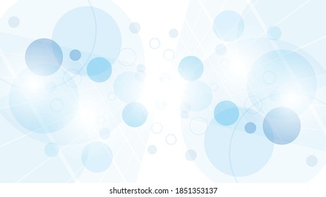 Abstract technology background circle geometry decoration, science and technology digital line white background