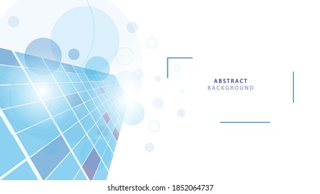 Abstract technology background circle geometry decoration, science and technology digital line white background